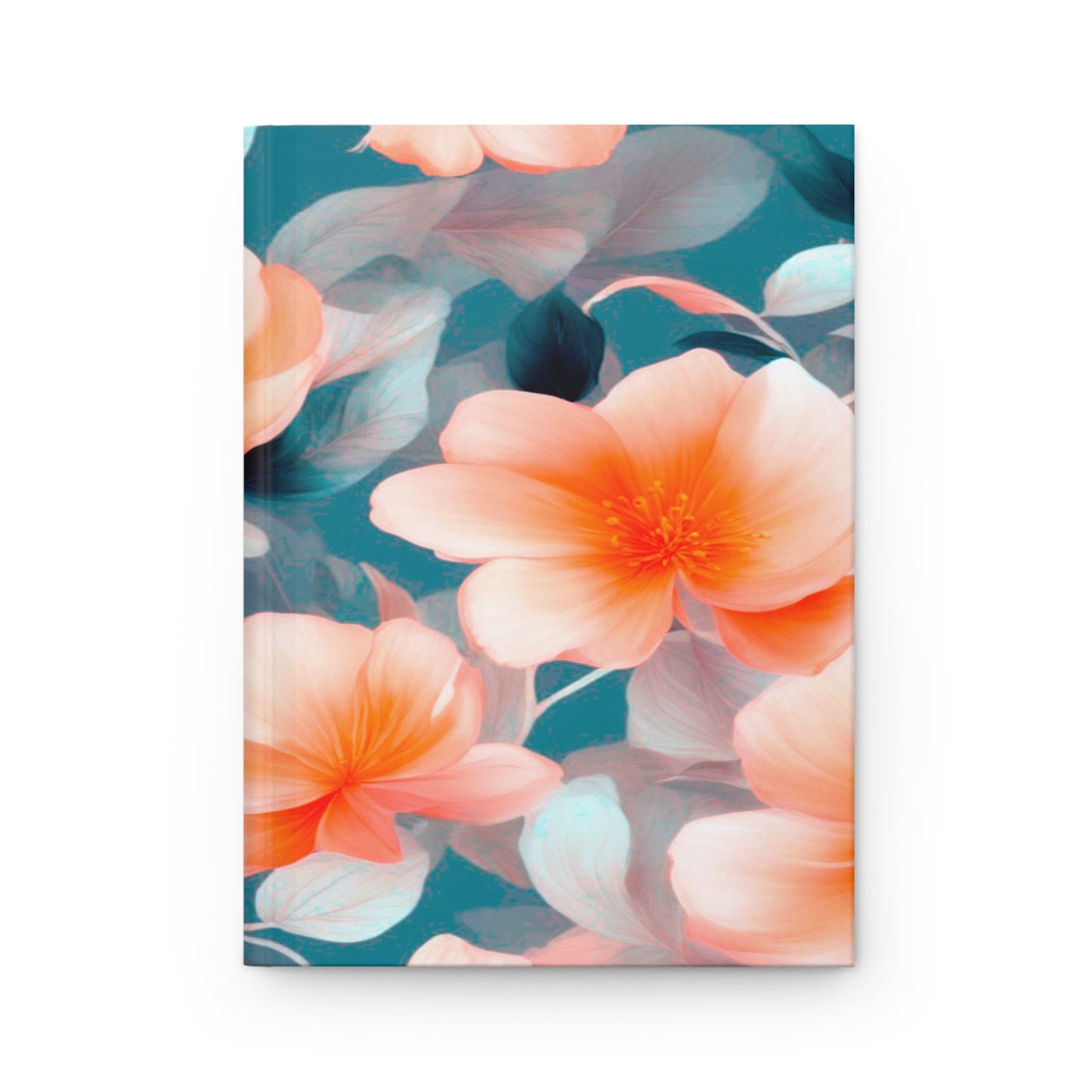 Orange Blossom Floral Bunch Hardcover Journal Matte with 150 lined pages, 5.75" x 8"