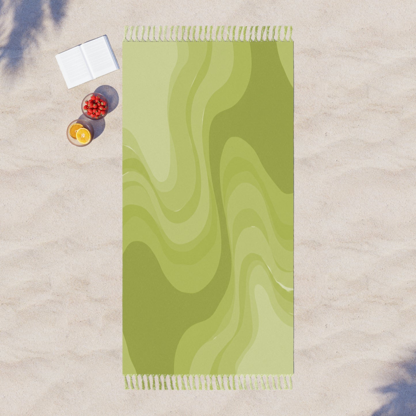 Lemon Wavey 38" × 81" Boho Beach Cloth