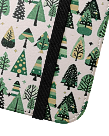 Mini Vintage Green Trees Flip Cases, Iphone 16 Plus
