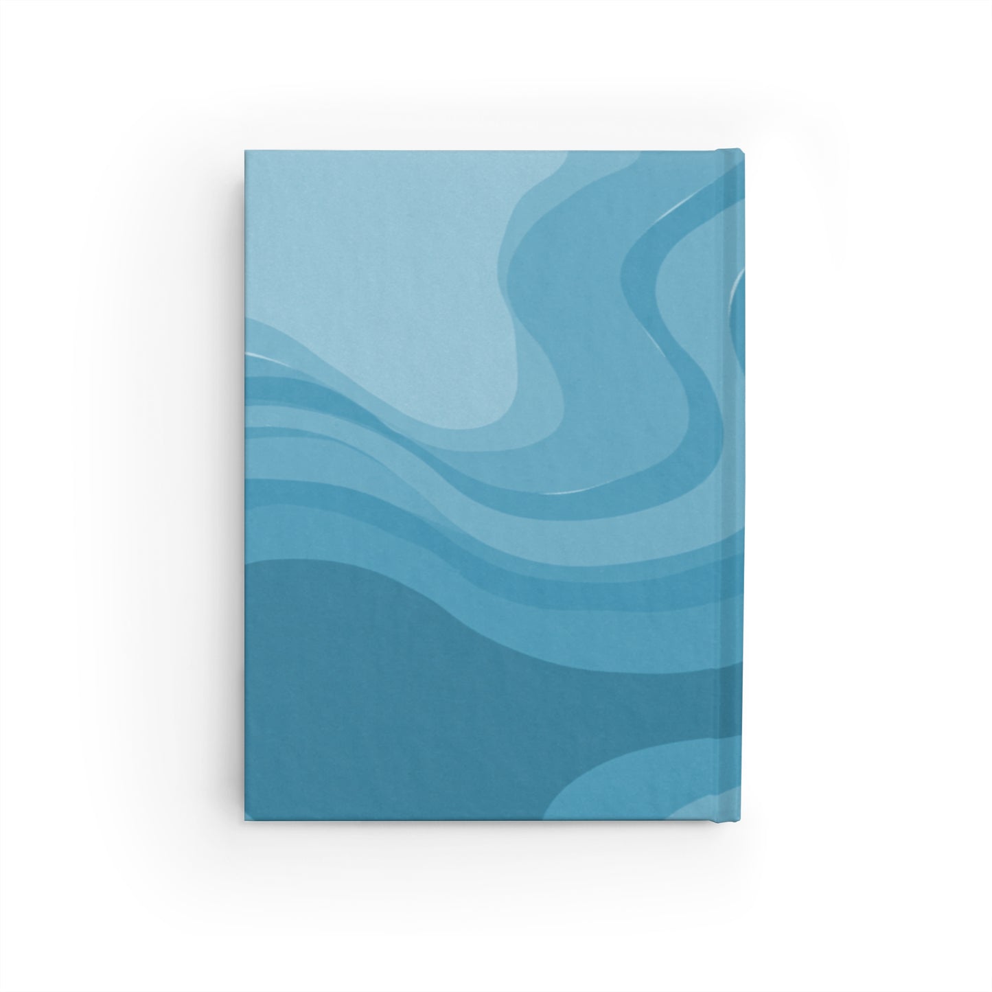 Sky Blue Wavey 5" x 7" Journal - 128 Ruled Line pages