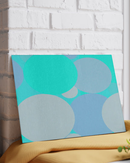 Pastel Tan and Tif Patches 8" x 11" Glass Cutting Board