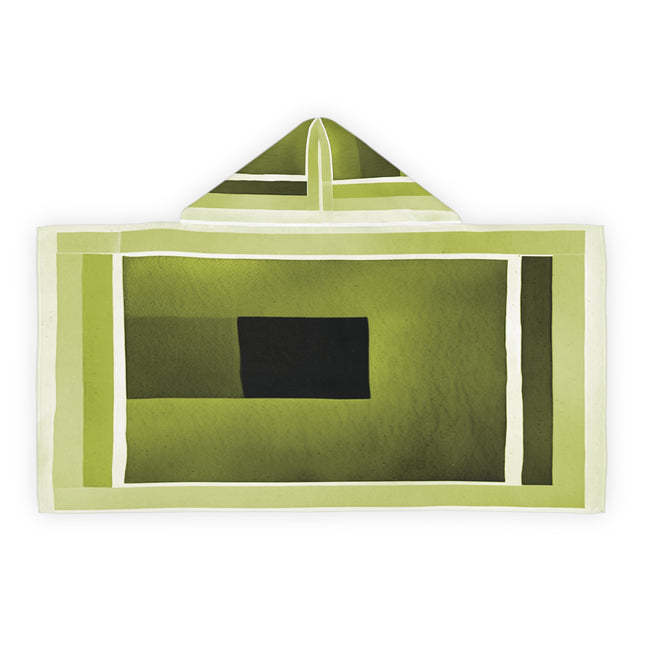 Lemongrass Shadow Youth Hooded Towel, 24" x 48"