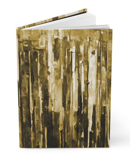 Striped Light Brown 5.75" x 8" Hardcover Journal Matte with 150 lined pages