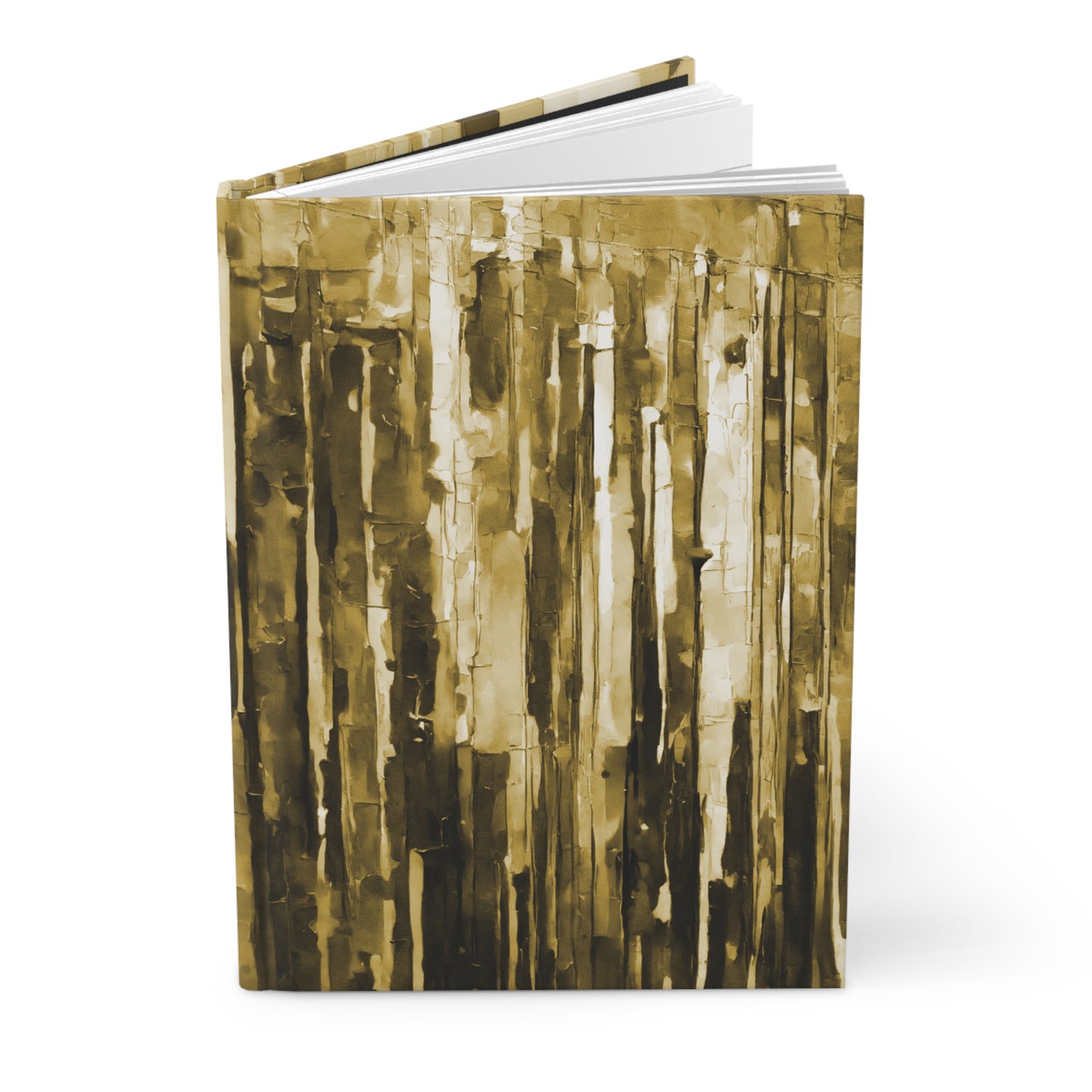Striped Light Brown 5.75" x 8" Hardcover Journal Matte with 150 lined pages