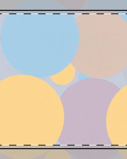 Pastel Baby Blue and Peach Patches Poly Twill Napkin, 10" x 10"