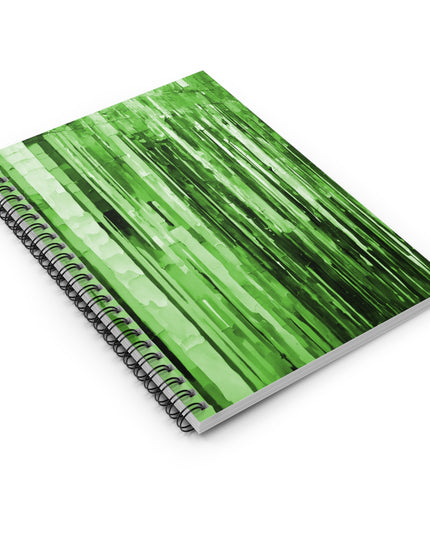 Striped Mint Pastel Spiral Notebook - Ruled Line, 6" x 8", 118 pages
