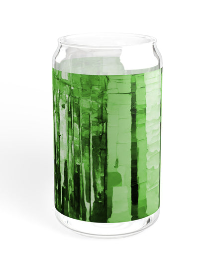 Striped Mint Pastels Sipper Glass, 16oz