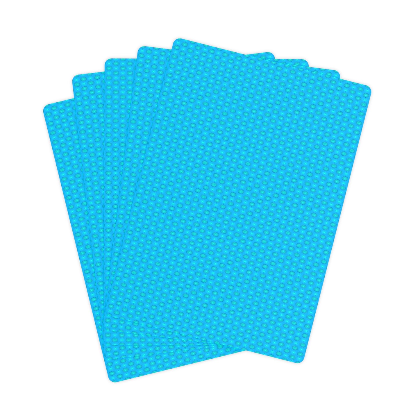 Light Blue Star-crossed Bodies Poker Cards