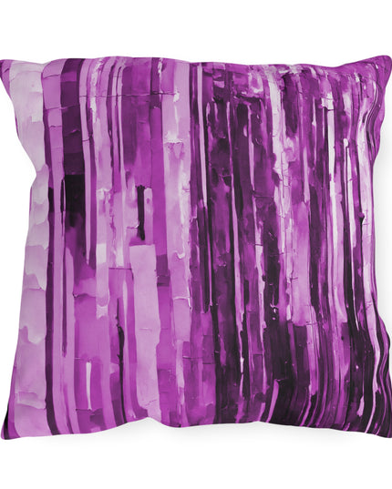 Striped Powder Lavender 18" x 18" Outdoor Pillow