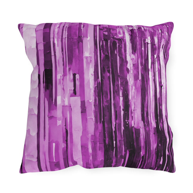 Striped Powder Lavender 18" x 18" Outdoor Pillow