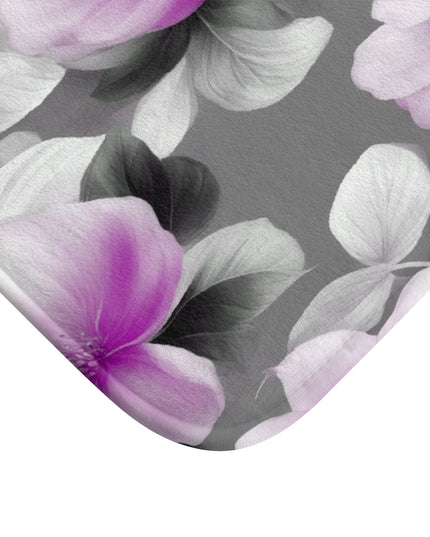 Purple Blossom Floral Bunch 24" x 17" Bath Mat