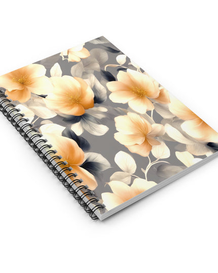 Soft Blossom Floral Bunch Spiral Notebook - Ruled Line, 6" x 8", 118 pages