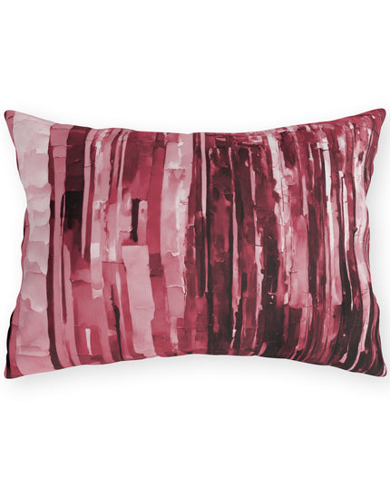 Striped Ruby 20" x 14" Outdoor Pillow