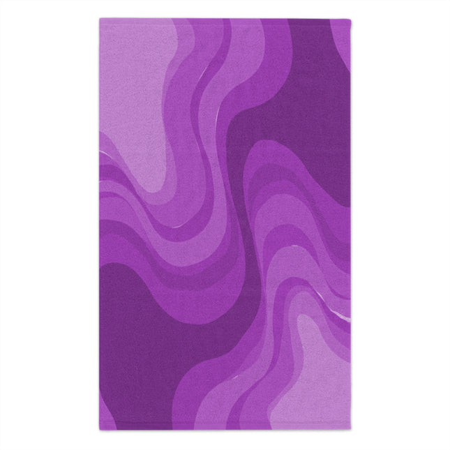 Wavey Purple Wavey Rally Towel, 11" x 18"