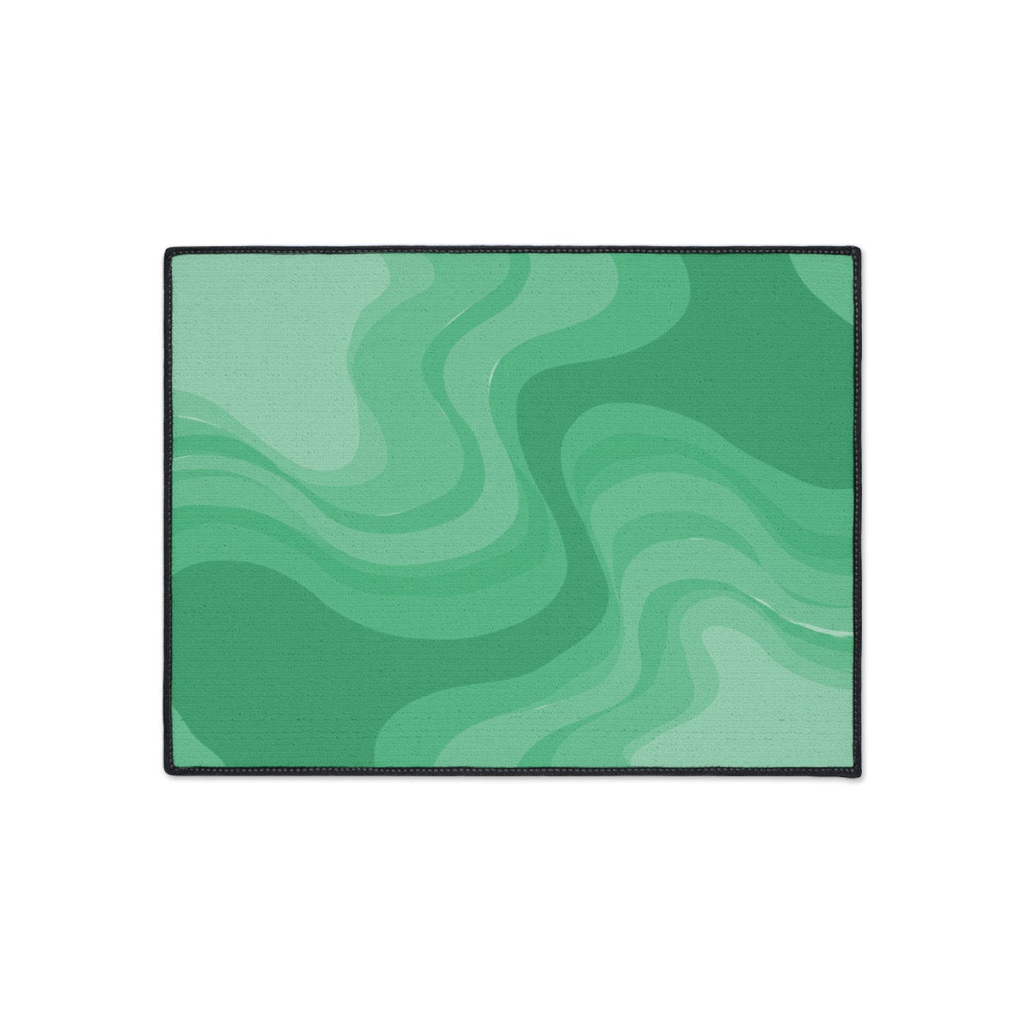 Mint Green Wavey 18" x 24" Heavy Duty Floor Mat