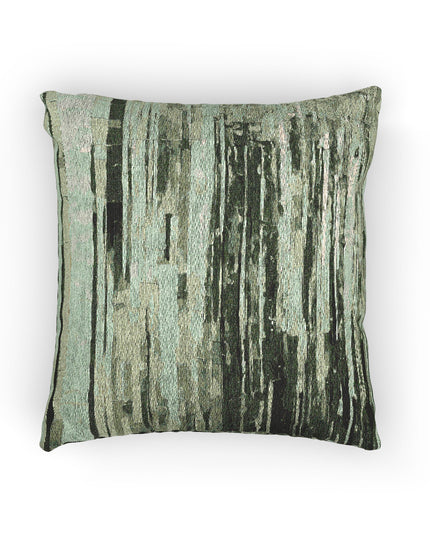 Striped Mint Pastel Woven Pillow, 17" x 18"