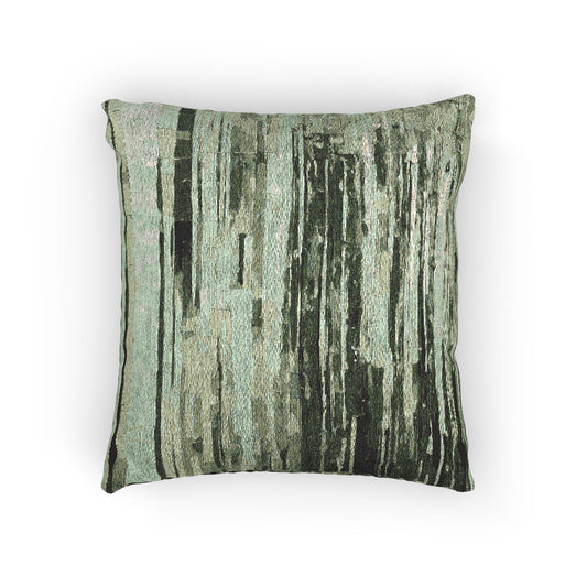 Striped Mint Pastel Woven Pillow, 17" x 18"