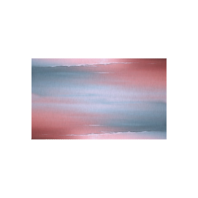 Gray Sea Pink Fog Outdoor Rug, 36" x 60"