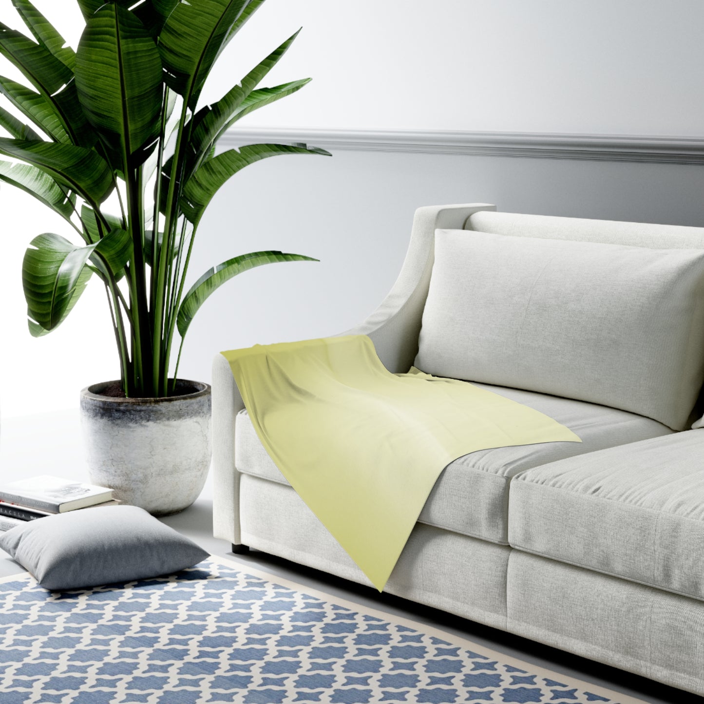 Lemon Fade Baby Swaddle 30″×40″ Blanket