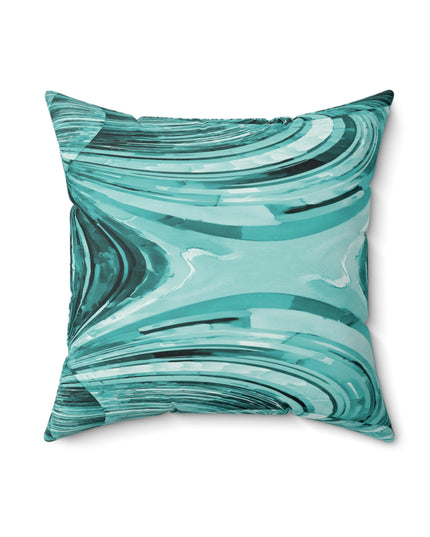 Uzi Spiral Tif Faux Suede Square Pillow, 18" x 18"