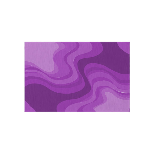 Wavey Purple Wavey 24" x 36" Outdoor Rug
