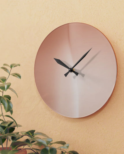 Soft Fade Acrylic Wall Clock, Round or Square, 10.75" x 10.75"
