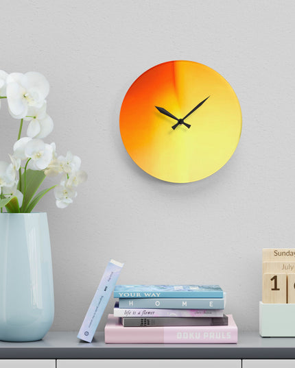 Phoenix Fade Acrylic Wall Clock, Round or Square, 10.75" x 10.75"