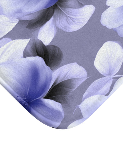 Indigo Blossom Floral Bunch 24" x 17" Bath Mat