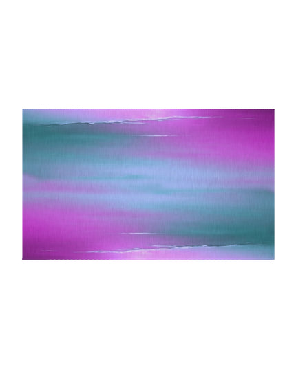 Dark Blue Green Sea Purple Fog Outdoor Rug, 36" x 60"
