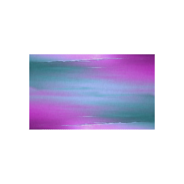 Dark Blue Green Sea Purple Fog Outdoor Rug, 36" x 60"