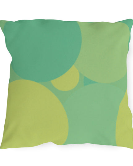 Pastel Green Patches 18" x 18" Outdoor Pillow