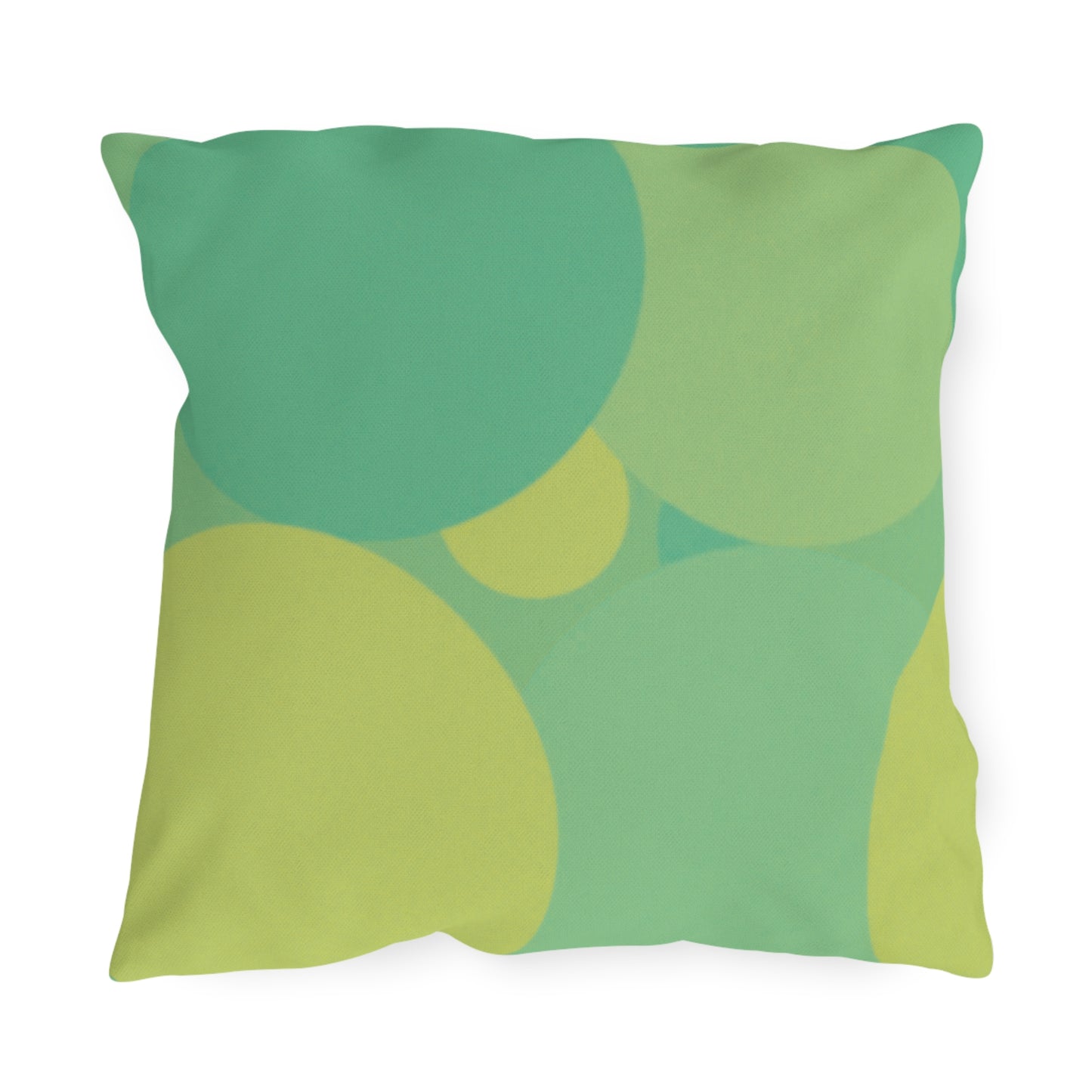 Pastel Green Patches 18" x 18" Outdoor Pillow