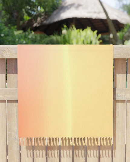 Hot Peach Fade 38" × 81" Boho Beach Cloth