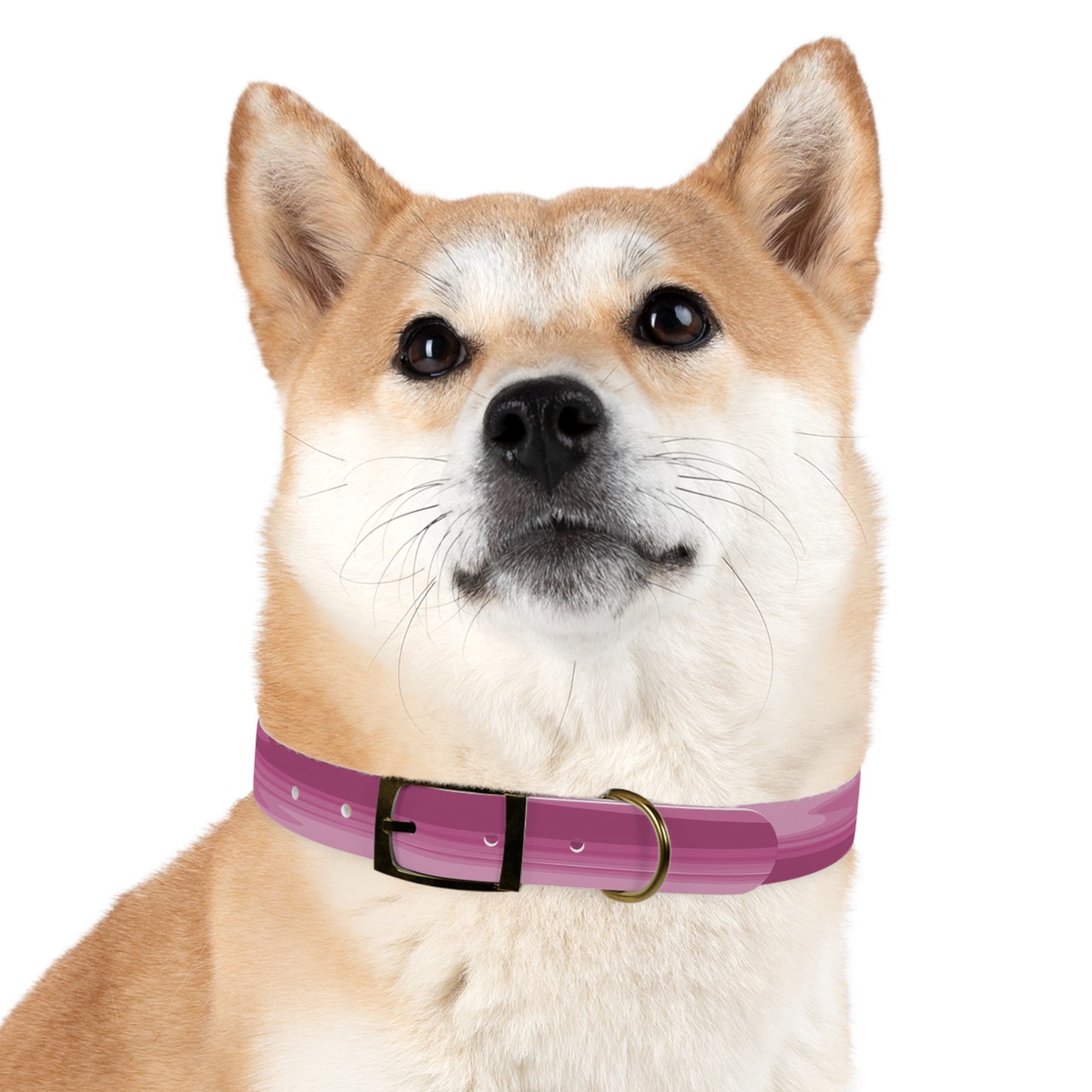 Pinky Mauve Wavey Large Dog Collar