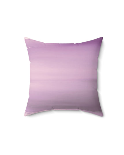 Dark Pink Sea Amethyst Fog 14" x 14" Faux Suede Square Pillow