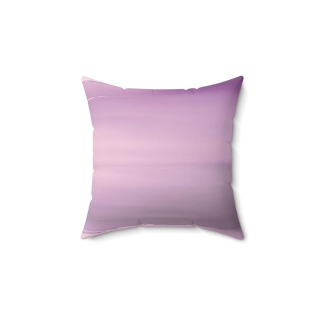 Dark Pink Sea Amethyst Fog 14" x 14" Faux Suede Square Pillow