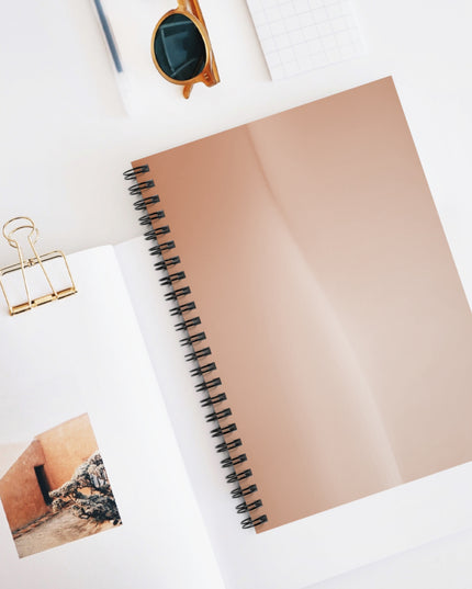 Soft Fade Wavey Spiral Notebook - Ruled Line, 6" x 8", 118 pages