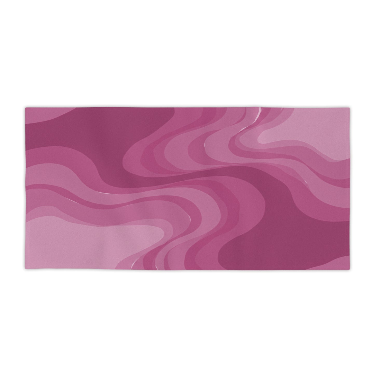 Pinky Mauve Wavey Beach Towel, 30" x 60"