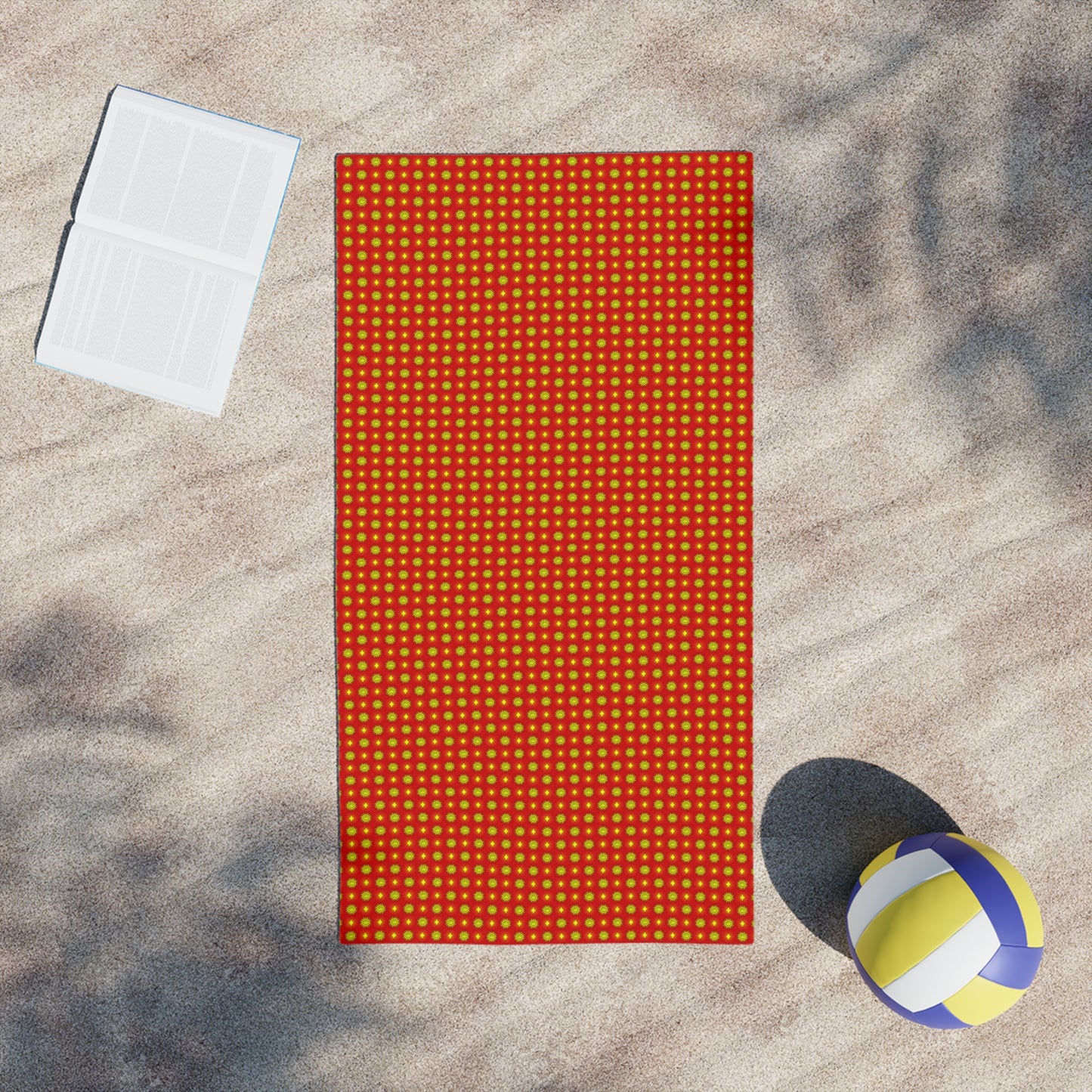 Late Evening Star-crossed Bodies Beach Towel, 24" x 44"