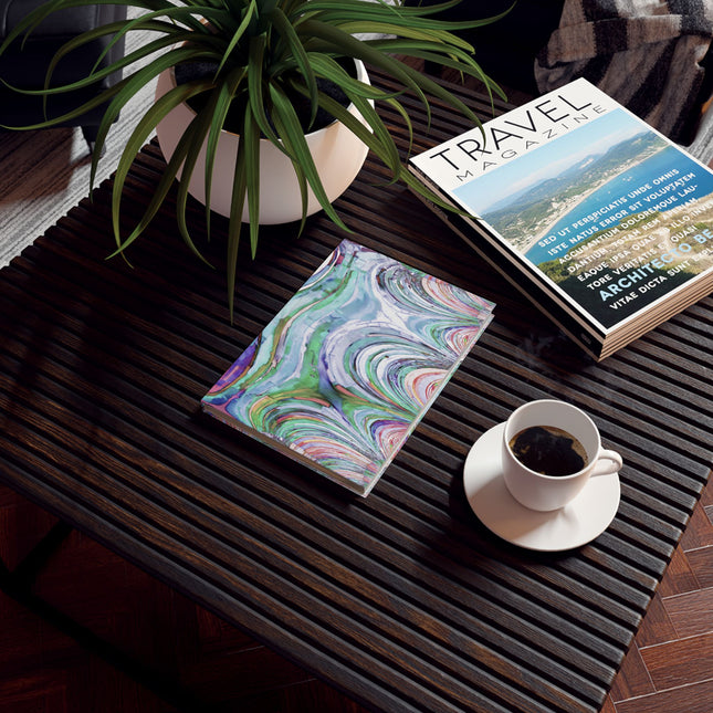 Uzi Spiral Pastels 5.2" x 7.4" Hard Backed Journal with 128 blank pages