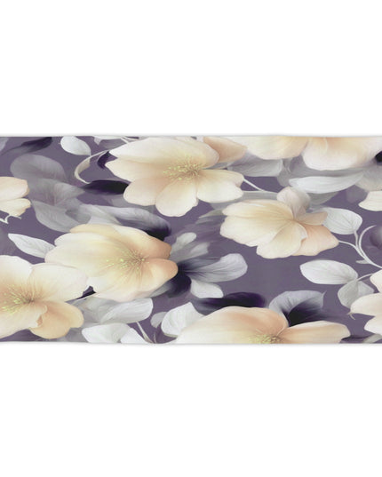 White Blush Floral Bunch Beach Towel, 30" x 60"