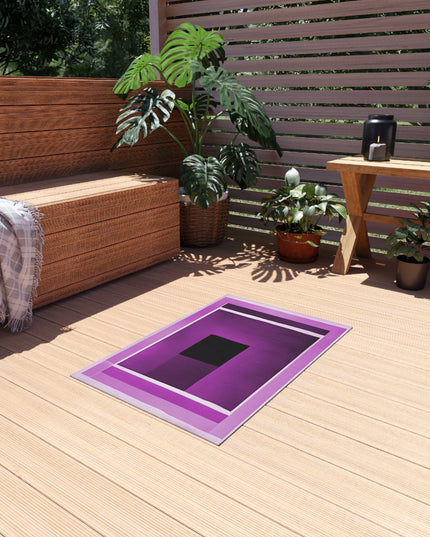 Magenta Shadow Outdoor Rug, 24" x 36"