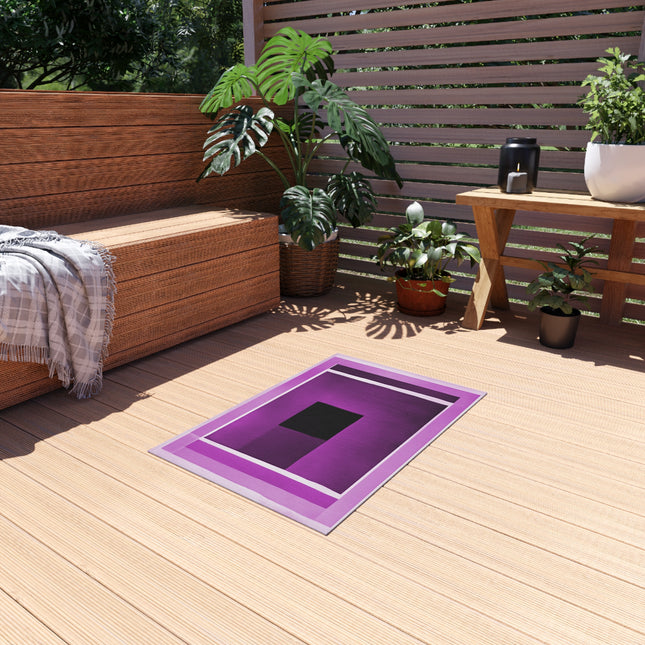 Magenta Shadow Outdoor Rug, 24" x 36"