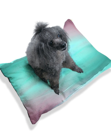 Green Sea Lavender Fog 28" × 18" Pet Bed