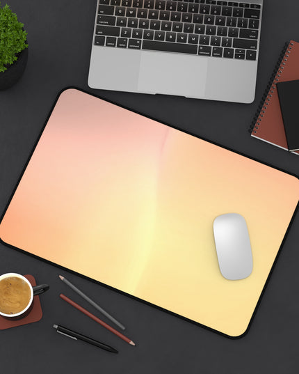 Hot Peach Fade 12" x 18" Desk Mat