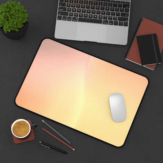 Hot Peach Fade 12" x 18" Desk Mat