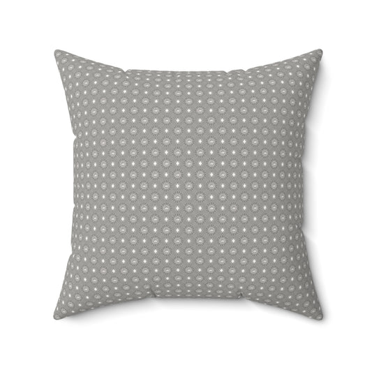 Desaturated Star-crossed Bodies Faux Suede Square Pillow, 20" x 20"