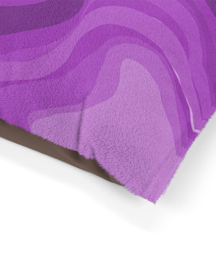Wavey Purple Wavey 40" × 30" Pet Bed
