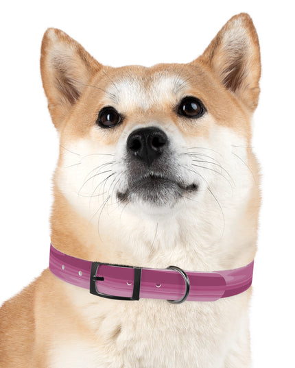 Pinky Mauve Wavey Medium Dog Collar