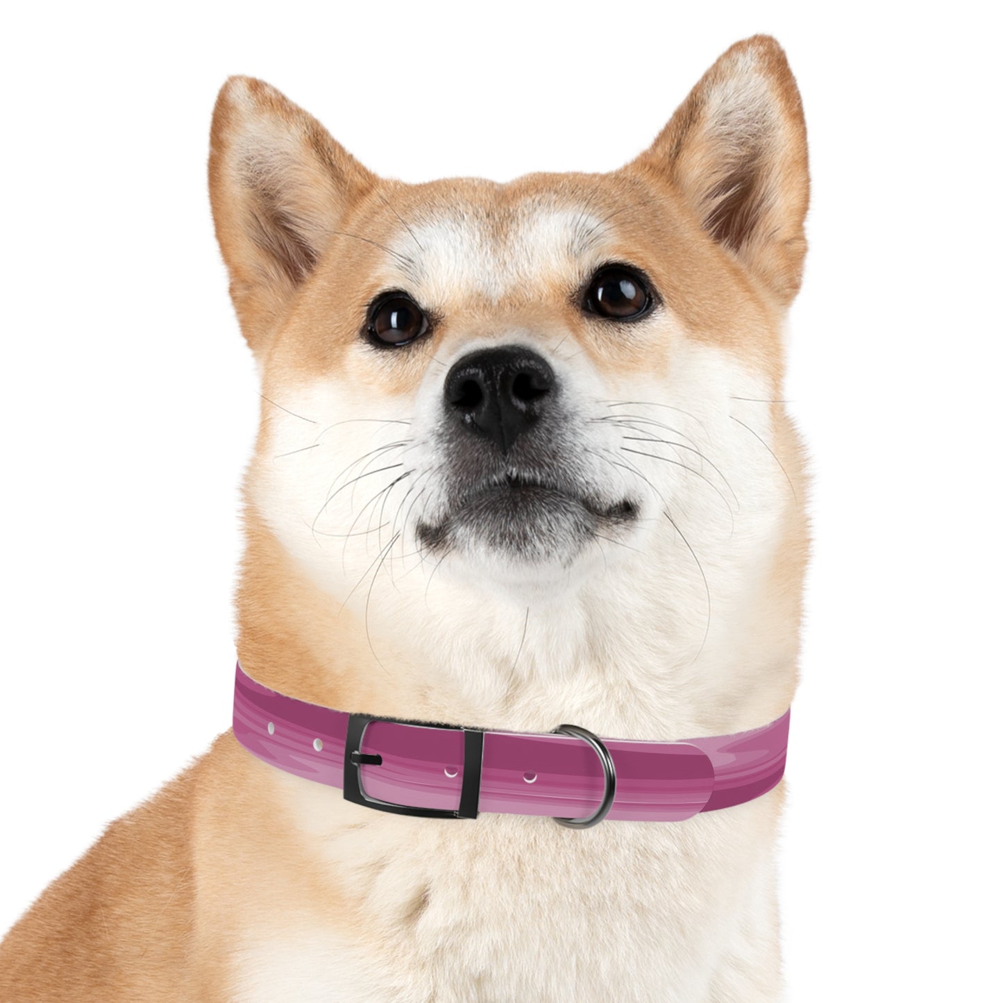 Pinky Mauve Wavey Medium Dog Collar